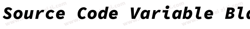 Source Code Variable Black字体转换